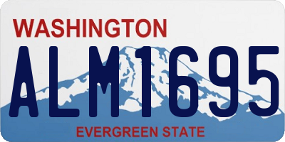 WA license plate ALM1695