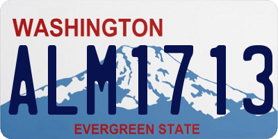 WA license plate ALM1713