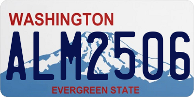 WA license plate ALM2506
