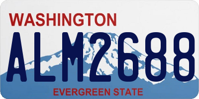 WA license plate ALM2688