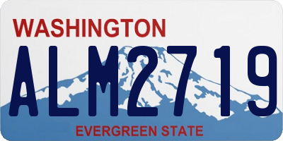 WA license plate ALM2719