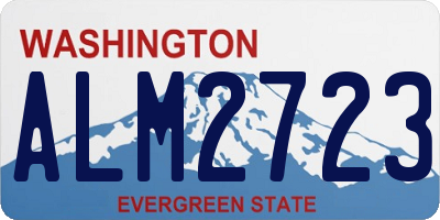WA license plate ALM2723