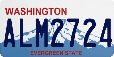 WA license plate ALM2724