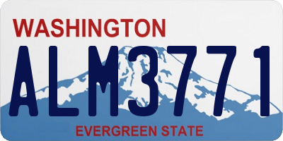 WA license plate ALM3771