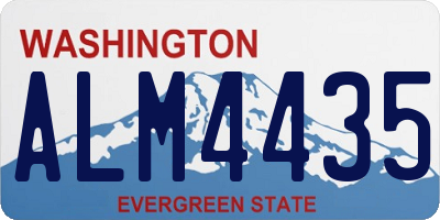 WA license plate ALM4435