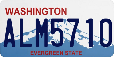 WA license plate ALM5710
