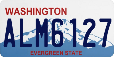 WA license plate ALM6127