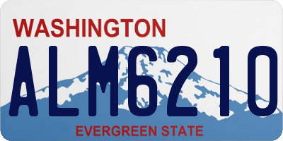 WA license plate ALM6210
