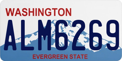 WA license plate ALM6269