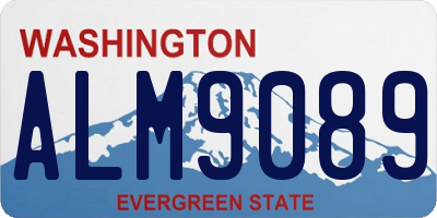 WA license plate ALM9089