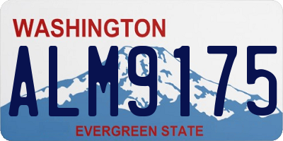 WA license plate ALM9175