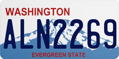 WA license plate ALN2269