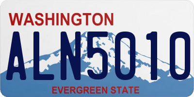 WA license plate ALN5010