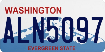 WA license plate ALN5097