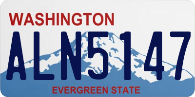 WA license plate ALN5147