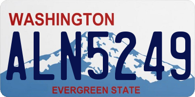 WA license plate ALN5249