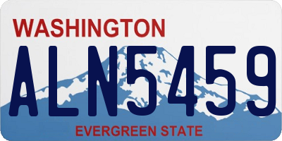 WA license plate ALN5459