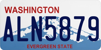 WA license plate ALN5879