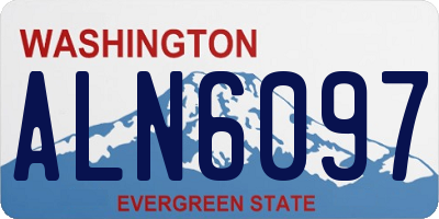 WA license plate ALN6097
