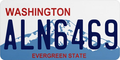 WA license plate ALN6469