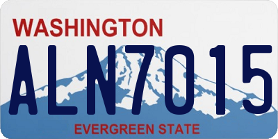 WA license plate ALN7015