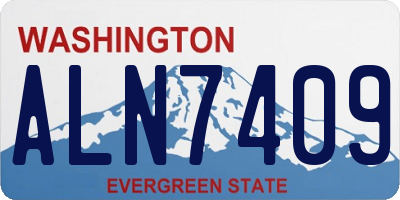 WA license plate ALN7409