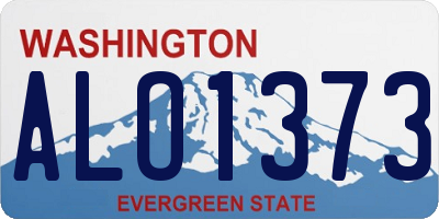 WA license plate ALO1373