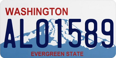 WA license plate ALO1589
