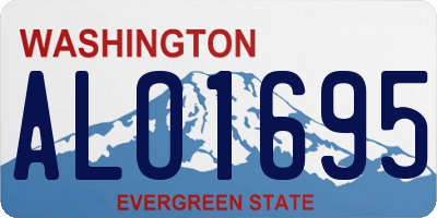 WA license plate ALO1695
