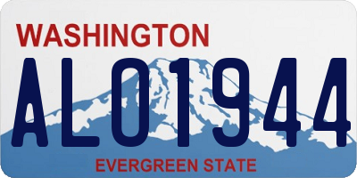 WA license plate ALO1944