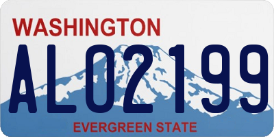 WA license plate ALO2199