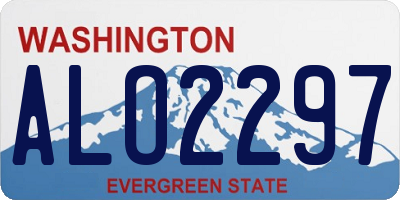 WA license plate ALO2297