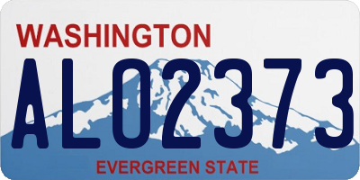 WA license plate ALO2373