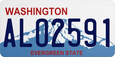 WA license plate ALO2591