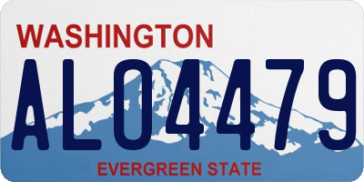 WA license plate ALO4479