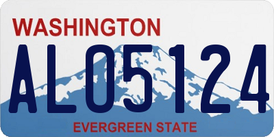 WA license plate ALO5124