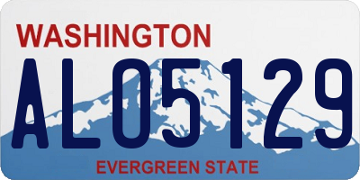 WA license plate ALO5129