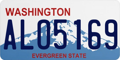 WA license plate ALO5169