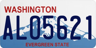 WA license plate ALO5621
