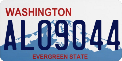 WA license plate ALO9044