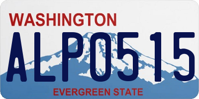 WA license plate ALP0515