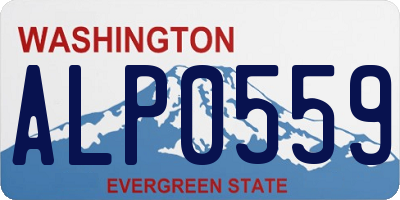 WA license plate ALP0559