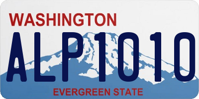 WA license plate ALP1010