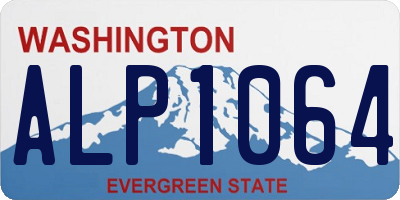 WA license plate ALP1064