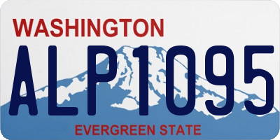 WA license plate ALP1095