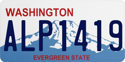 WA license plate ALP1419