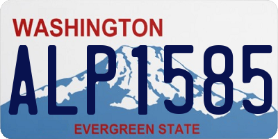 WA license plate ALP1585