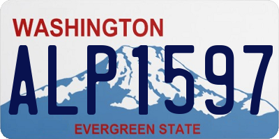 WA license plate ALP1597