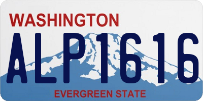 WA license plate ALP1616
