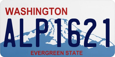 WA license plate ALP1621